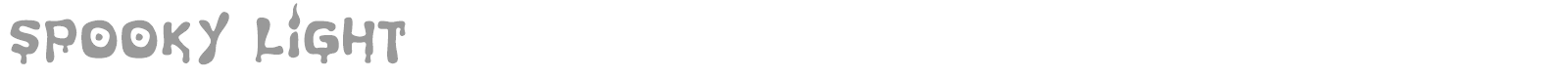 Spooky Light font preview